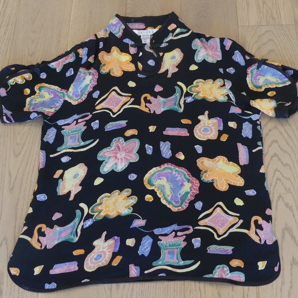 Deluxe Silk Vintage Black Women's XLarge T-Shirt